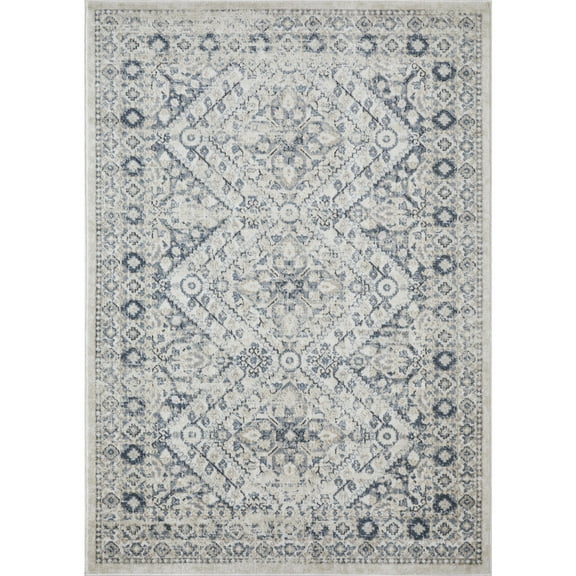 Loomaknoti Kehleigh Avnorie 5' x 7' Blue Oriental Indoor Area Rug