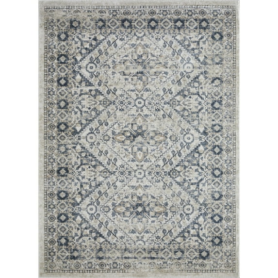 Loomaknoti Kehleigh Avnorie 9' x 12' Blue Oriental Indoor Area Rug