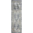 thumbnail image 1 of Loomaknoti Kehleigh Awester 2' x 7' Oriental Indoor Runner Rug , Blue/Cream, 1 of 9