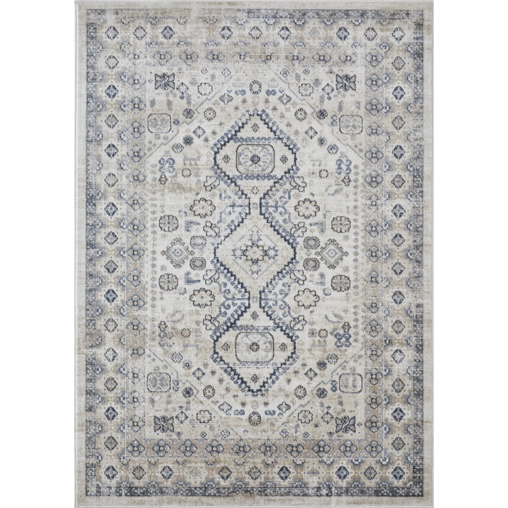 Loomaknoti Kehleigh Awester 5' x 7' Blue Oriental Indoor Area Rug