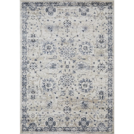 Loomaknoti Kehleigh Aylesh 3' x 5' Blue Oriental Indoor Polypropylene Accent rug