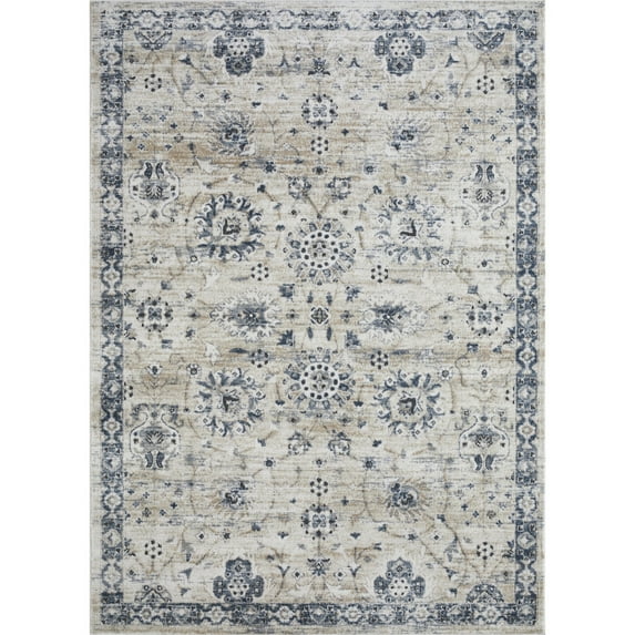 Loomaknoti Kehleigh Aylesh 8' x 10' Blue Oriental Indoor Area Rug