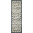 thumbnail image 1 of Loomaknoti Kehleigh Dravan 2' x 7' Oriental Indoor Runner Rug , Blue/Cream, 1 of 11