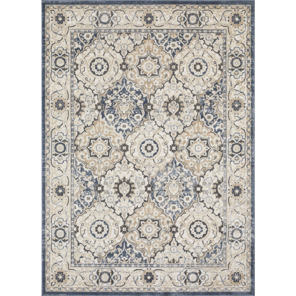 Loomaknoti Kehleigh Dravan 6' x 9' Beige Oriental Indoor Area Rug