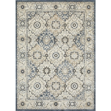 Loomaknoti Kehleigh Dravan 6' x 9' Beige Oriental Indoor Area Rug