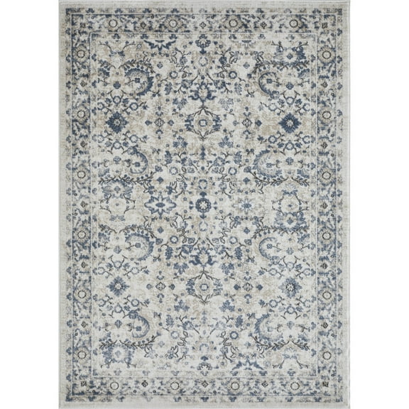 Loomaknoti Kehleigh Otindas 5' x 7' Blue Oriental Indoor Area Rug