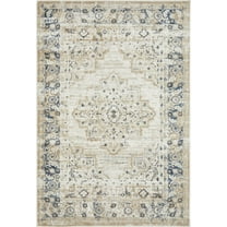 Loomaknoti Kehleigh Zayari 4' x 6' Ivory Oriental Indoor Area Rug