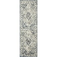 thumbnail image 1 of Loomaknoti Kehleigh Zofionz 2' x 7' Oriental Indoor Runner Rug , Blue/Cream, 1 of 9