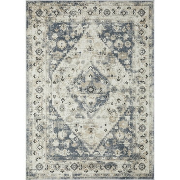 Loomaknoti Kehleigh Zofionz 5' x 7' Beige Oriental Indoor Area Rug