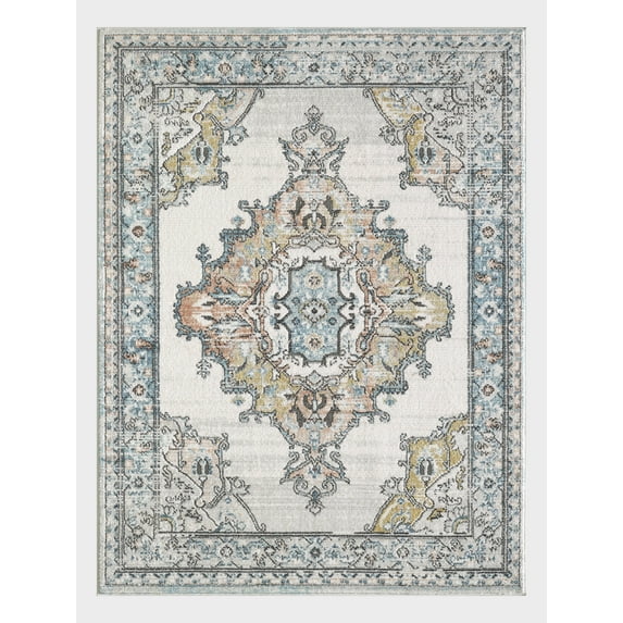 Loomaknoti Leena Danavon 2' x 7' Blue Oriental Indoor Runner Rug