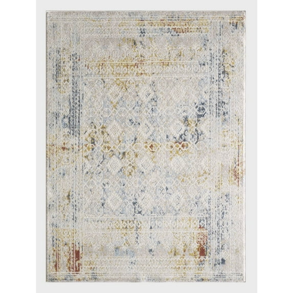 Loomaknoti Lenoria Ameliya 2' x 3' Oriental Indoor Accent Rug, Ivory
