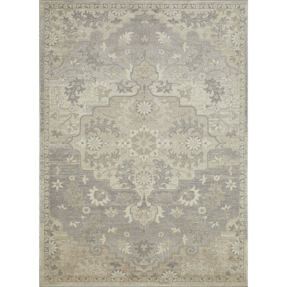 Loomaknoti Malanie Chantil 6' x 9' Beige Oriental Indoor Area Rug