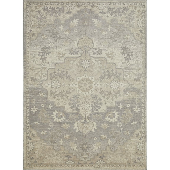 Loomaknoti Malanie Chantil 9' x 12' Beige Oriental Indoor Area Rug