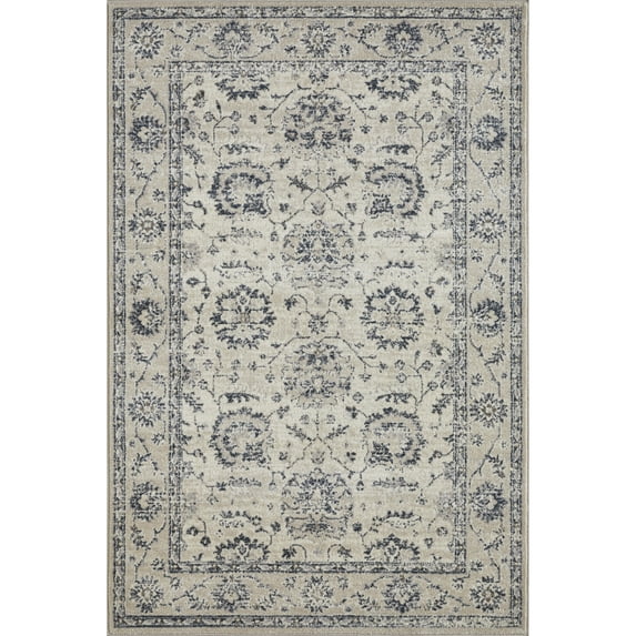 Loomaknoti Malanie Corlia 5' x 7' Ivory Oriental Indoor Area Rug