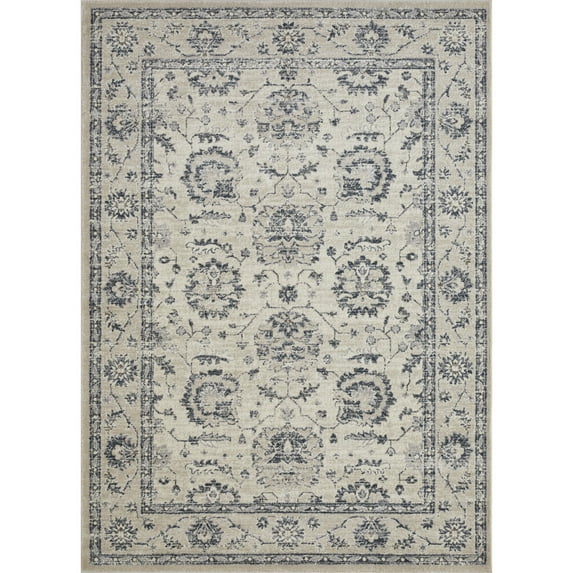 Loomaknoti Malanie Corlia 6' x 9' Ivory Oriental Indoor Area Rug