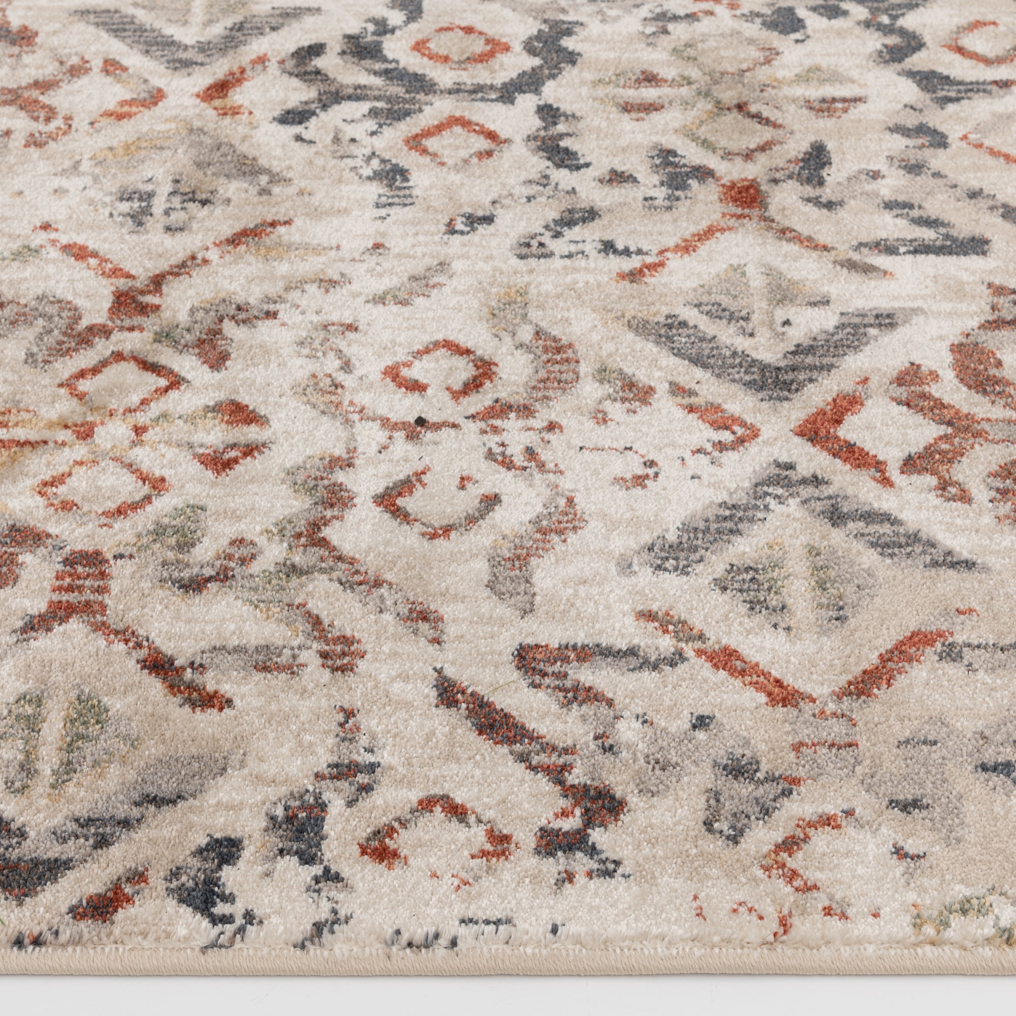 Braxton Area Rug Loomaknoti Mendez Braxtonzi 2' x 3' Ivory Ikat Indoor Accent Rug ...