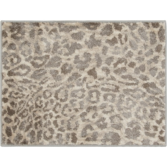 Loomaknoti Mendez Marleene 3' x 5' Gray Animal Print Indoor Accent Rug