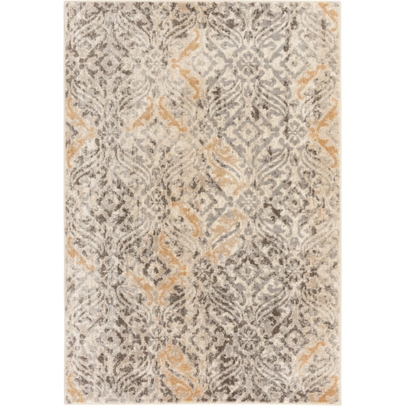 Loomaknoti Mendez Ottilie 5' x 7' Beige Ikat Indoor Area Rug