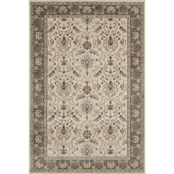 Loomaknoti Minerva Alanso 5' x 7' Oriental Indoor Area Rug , White