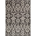 thumbnail image 1 of Loomaknoti New Zealand Tk 8' x 10' Ikat Indoor/Outdoor Area Rug , Gray, 1 of 8