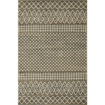 Loomaknoti Ohanzah Osinda 5' x 7' Beige Geometric Indoor Polypropylene Area Rug