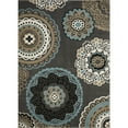 thumbnail image 1 of Loomaknoti Ohanzah Ovena 6' x 9' Blue Medallion Indoor Area Rug, 1 of 9