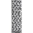 thumbnail image 1 of Loomaknoti Prince Light Zakie 2' x 8' Geometric Indoor Runner Rug , Gray, 1 of 6