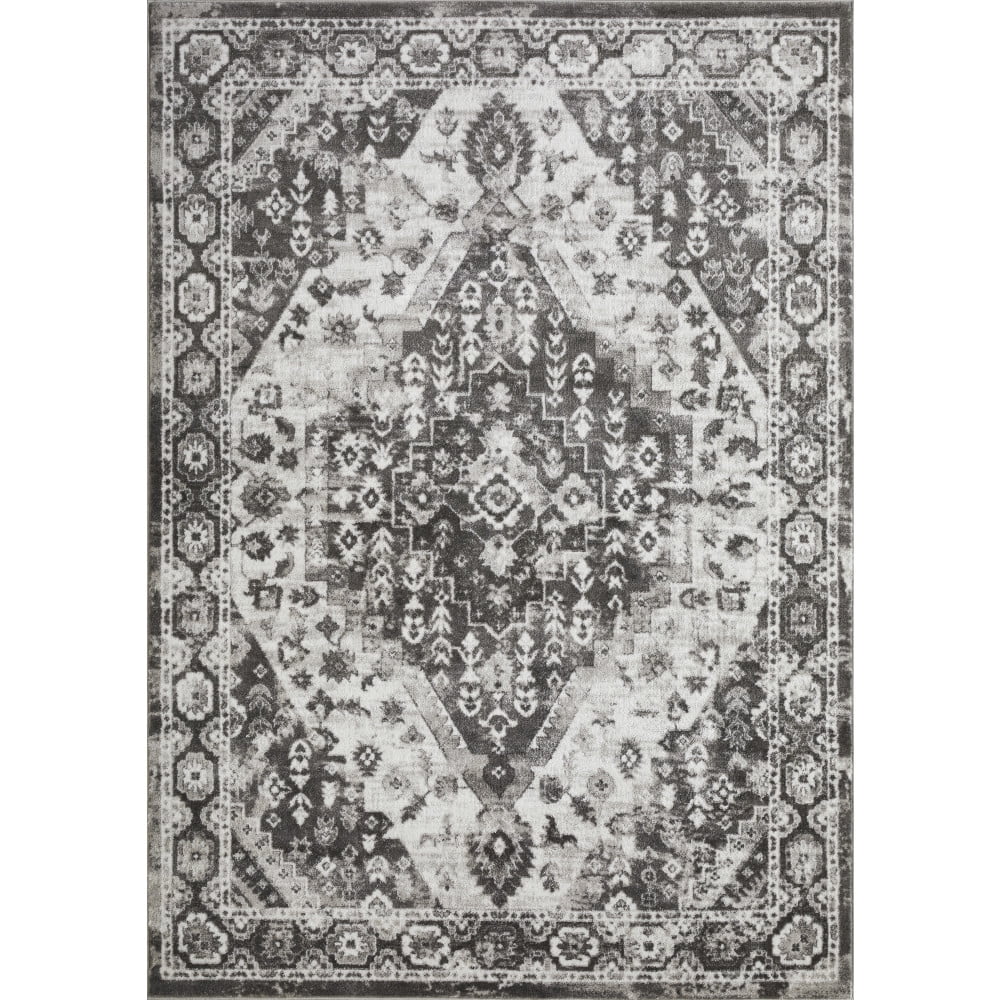 Loomaknoti Rhane Adleigh 9' x 12' Gray Oriental Indoor Area Rug