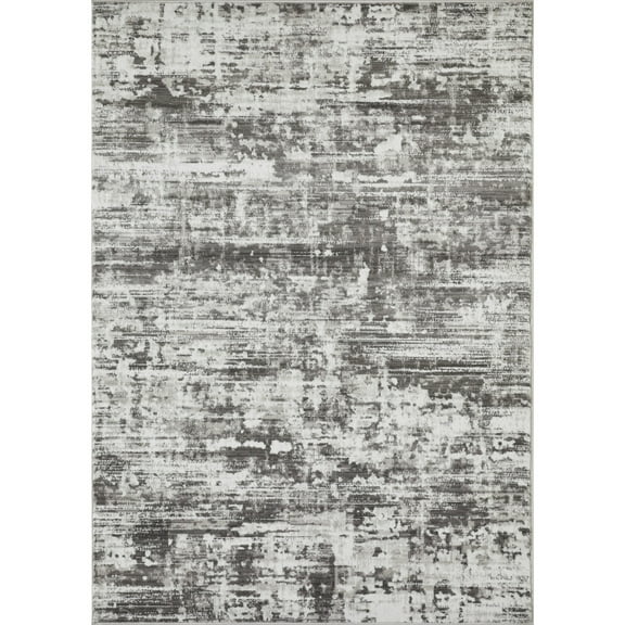 Loomaknoti Rhane Akason 5' x 7' Gray Abstract Indoor Area Rug