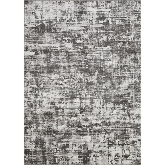 Loomaknoti Rhane Akason 8' x 10' Gray Abstract Indoor Polypropylene Area Rug