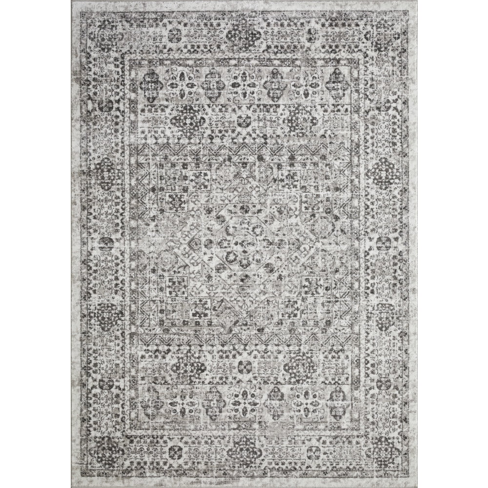 Loomaknoti Rhane Aleckan 9' x 12' Gray Oriental Indoor Polyproylene Area Rug