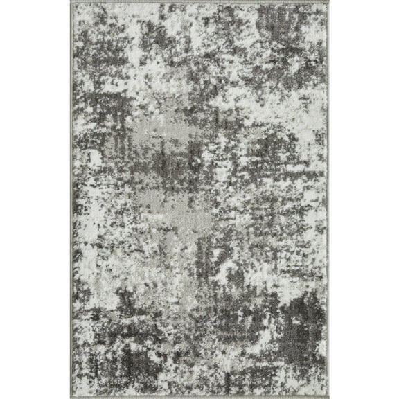 Loomaknoti Rhane Alelone 2' x 3' Gray Abstract Indoor Accent Rug
