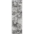 thumbnail image 1 of Loomaknoti Rhane Alelone 2' x 7' Gray Abstract Indoor Runner Rug, 1 of 9