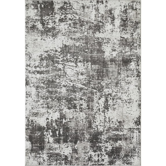Loomaknoti Rhane Alelone 5' x 7' Gray Abstract Indoor Area Rug
