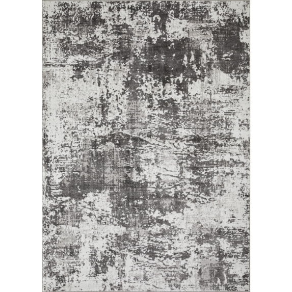 Loomaknoti Rhane Alelone 6' x 9' Gray Abstract Indoor Polypropylene Area Rug