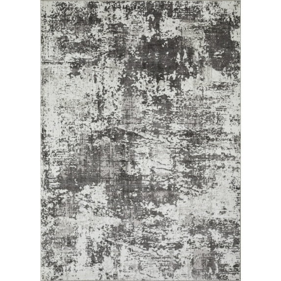 Loomaknoti Rhane Alelone 9' x 12' Gray Abstract Indoor Area Rug