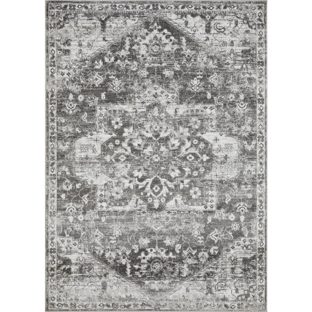 Loomaknoti Rhane Alemern 5' x 7' Gray Oriental Indoor Area Rug