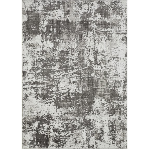 Loomaknoti Rhane Alenzi 5' x 7' Gray Abstract Indoor Area Rug