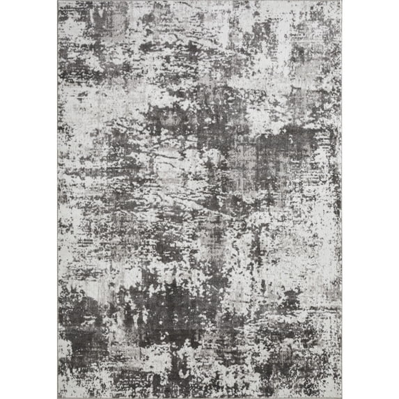 Loomaknoti Rhane Alenzi 8' x 10' Gray Abstract Indoor Area Rug