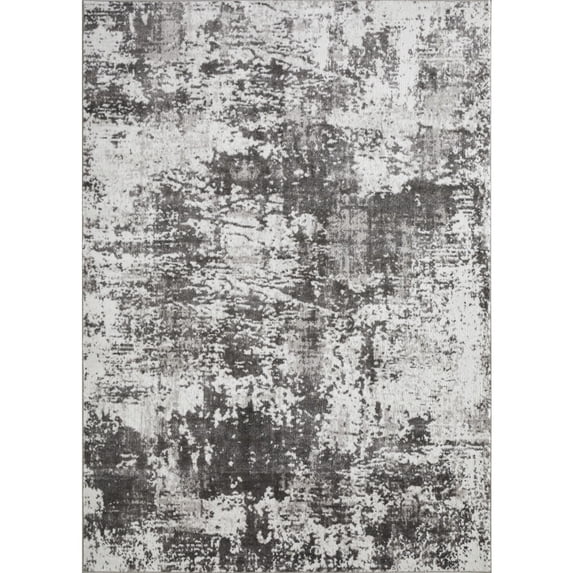 Loomaknoti Rhane Alenzi 9' x 12' Gray Abstract Indoor Area Rug