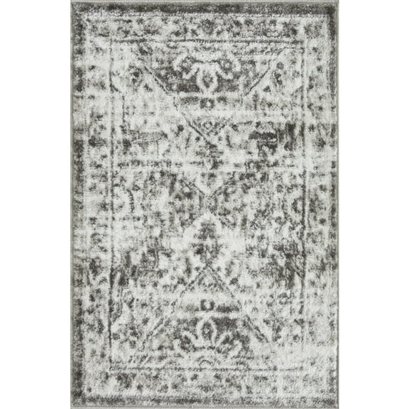 Loomaknoti Rhane Aliziaz 2' x 3' Ivory Oriental Indoor Accent Rug