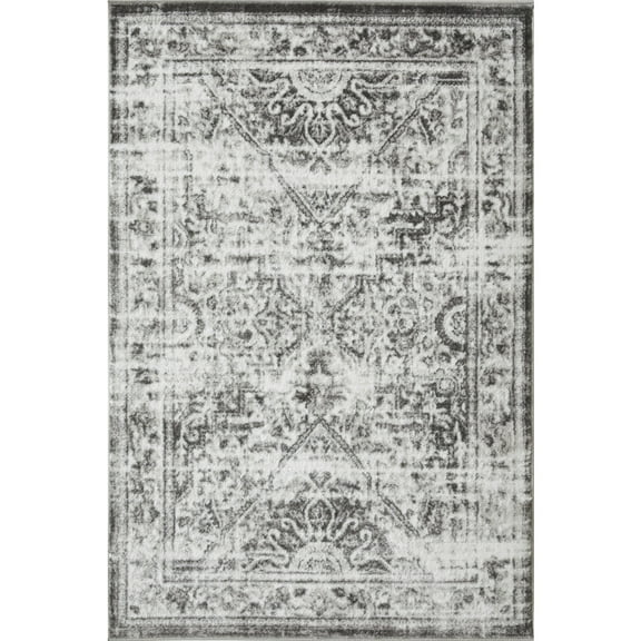 Loomaknoti Rhane Aliziaz 4' x 6' Ivory Oriental Indoor Polypropylene Area rug