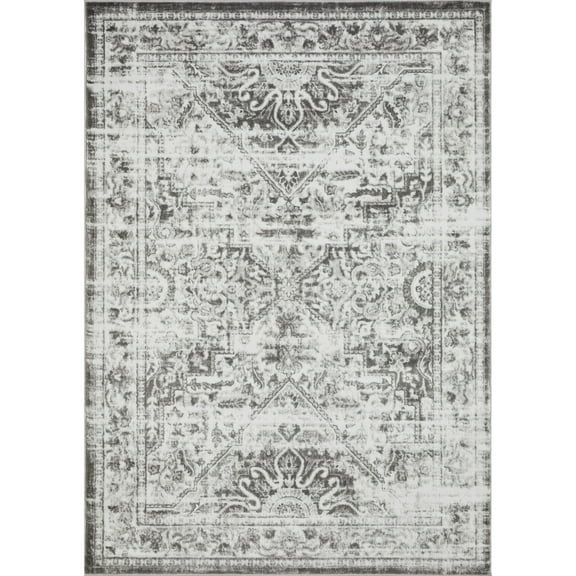 Loomaknoti Rhane Aliziaz 5' x 7' Ivory Oriental Indoor Area Rug
