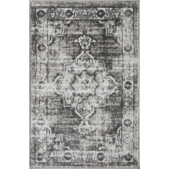 Loomaknoti Rhane Allinzie 2' x 3' Ivory Oriental Indoor Accent Rug
