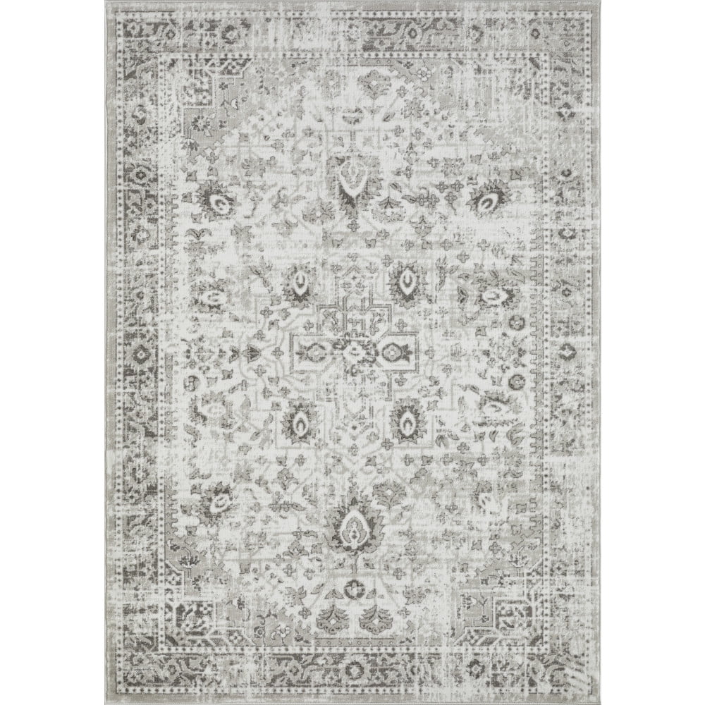 Loomaknoti Rhane Allory 5' x 7' Gray Oriental Indoor Area Rug
