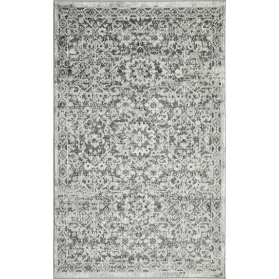 Loomaknoti Rhane Alreka 3’3” x 5’3” Oriental Indoor Area Rug,Gray