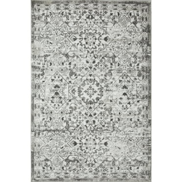 Loomaknoti Rhane Alreka 4' x 6' Ivory Oriental Indoor Polypropylene Area rug