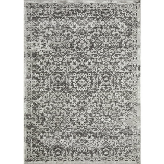 Loomaknoti Rhane Alreka 6' x 9' Gray Oriental Indoor Area Rug