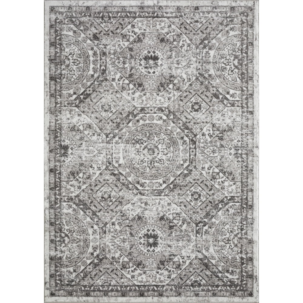 Loomaknoti Rhane Alvezi 8' x 10' Dark Grey Oriental Indoor Area Rug