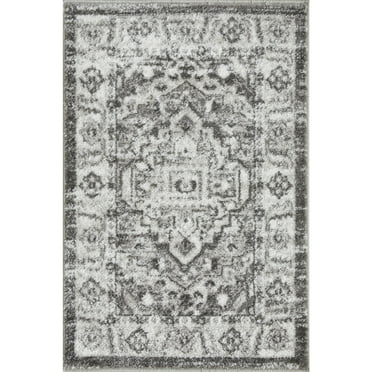 Loomaknoti Rhane Alvner 2' x 3' Ivory Oriental Indoor Accent Rug